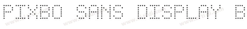 Pixbo Sans Display B字体转换